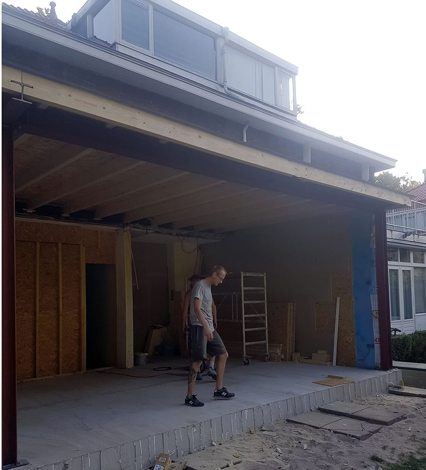 Uitbouw aanbouw woning aannemer Den Haag Delft Leiden Rotterdam gezocht